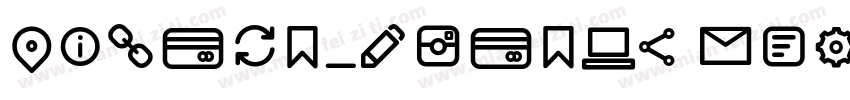 PilcrowIcons Medium字体转换